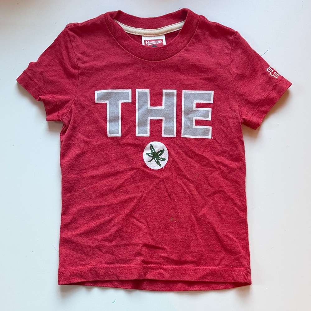 Kids Red Graphic T-Shirt Ohio state